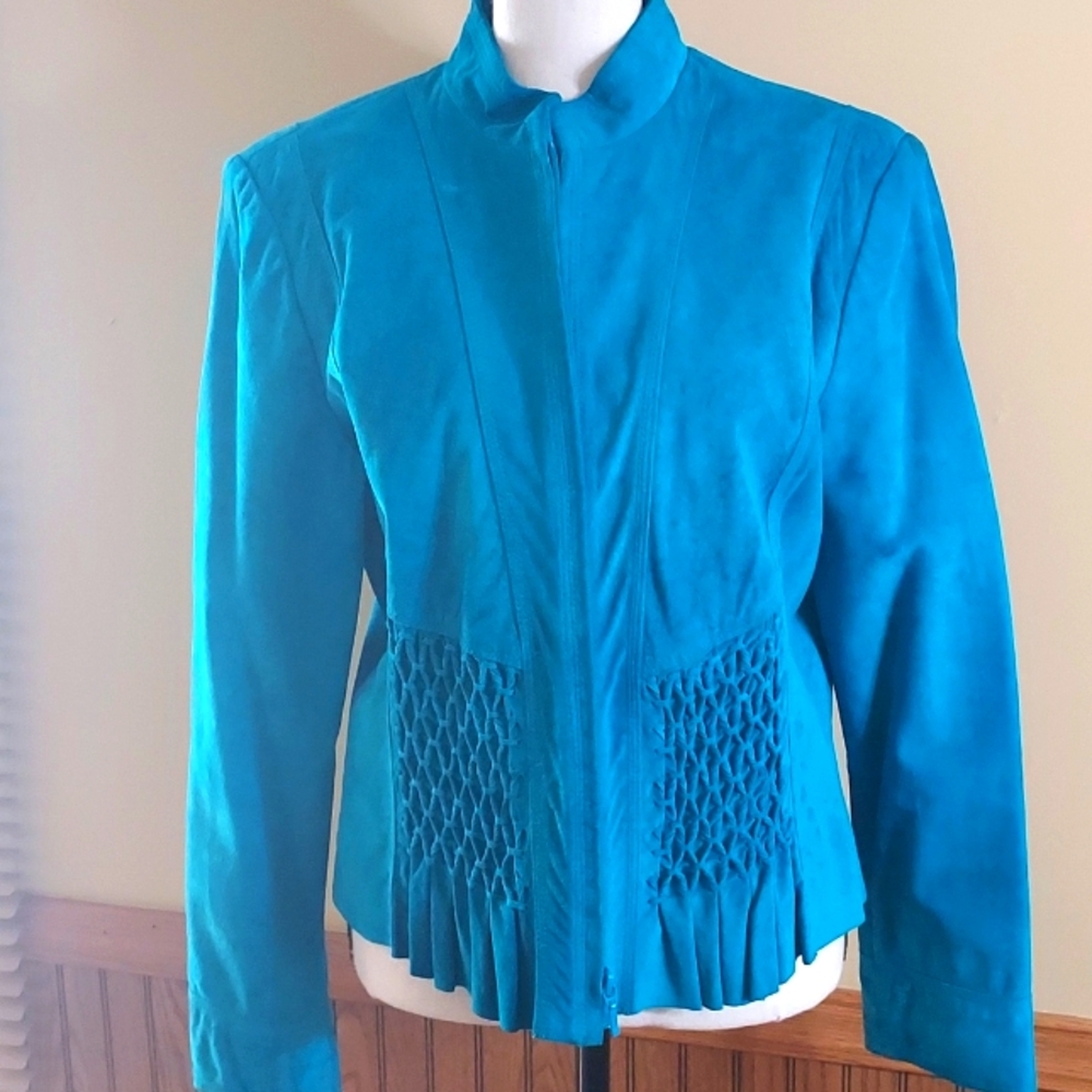 Vintage suede jacket by Yvonne Marie